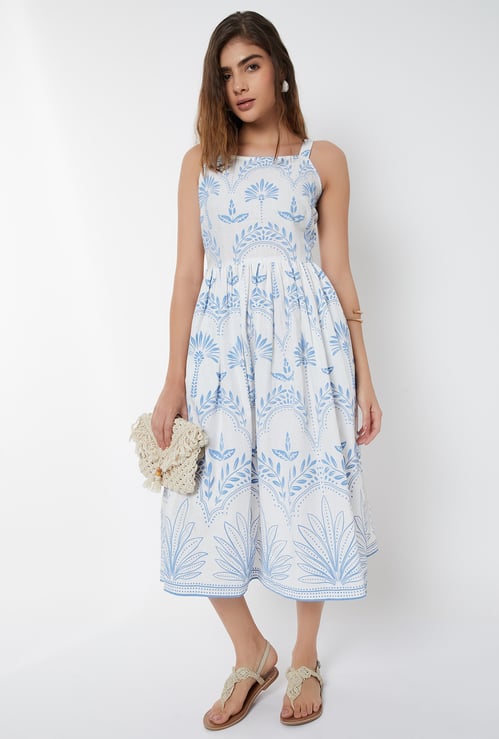 Women Floral Print A-line Dress