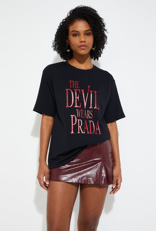 URB_N Women Oversized The Devil Wears Prada T-shirt