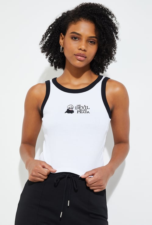 URB_N Women The Devil Wears Prada Crop Tank Top
