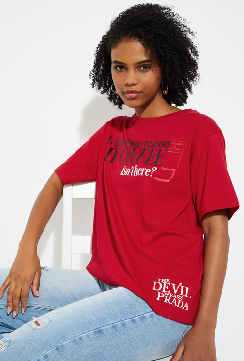 URB_N Women Oversized The Devil Wears Prada T-shirt