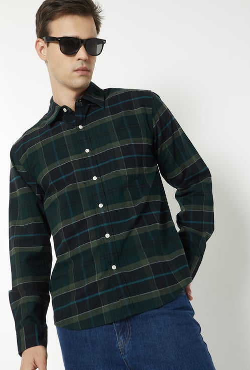 Men Checked Regular Fit Shirt
