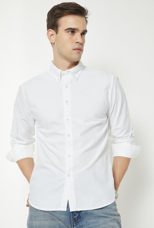 Men Solid Regular Fit Shirt