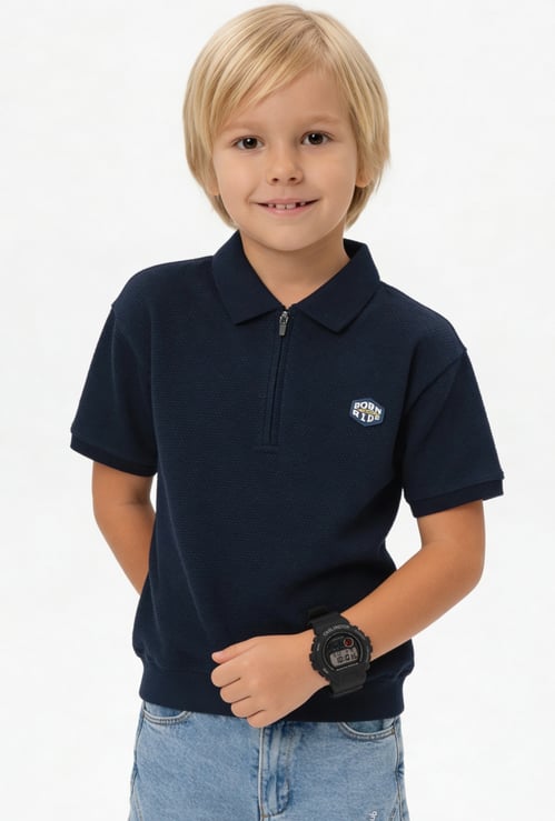 Boys Knit Polo T-shirt