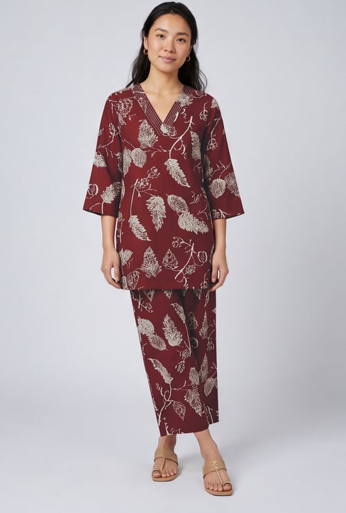 Women Printed Straight Kurta Set