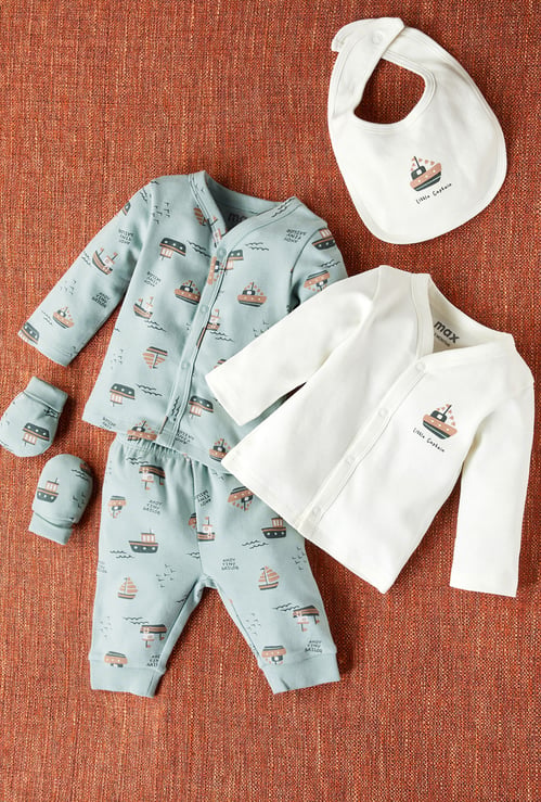 Boys 5 Piece Printed Clothing Gift Set
