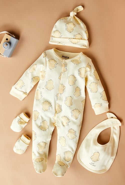 Infant Boys Printed Gift Set - Pack of 4