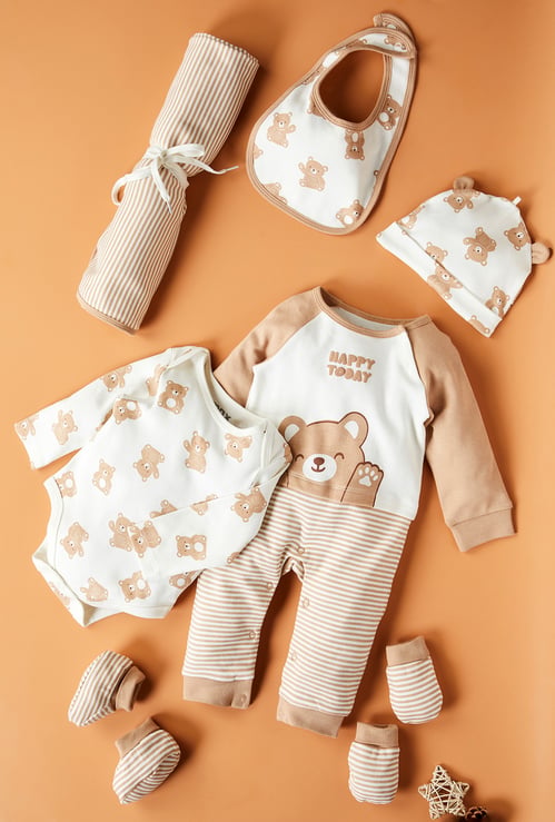 Infant Boys Printed Clothing Gift Set - Pack of 7