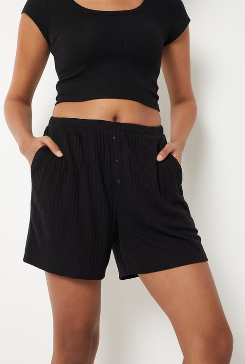 Women Textured Shorts