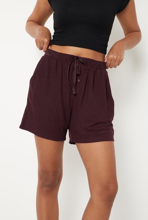 Women Textured Shorts