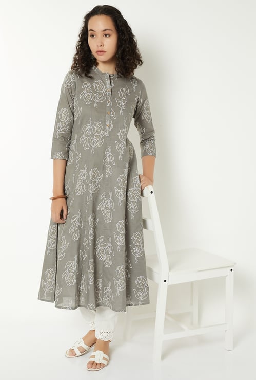 Women Printed Kalidar Kurta