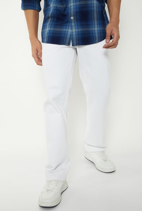 Men's Solid Regular Fit Jeans