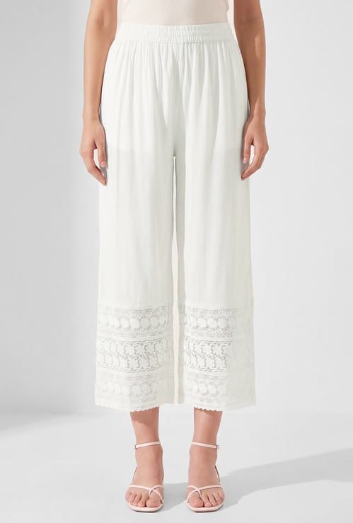 Women Embroidered Palazzos