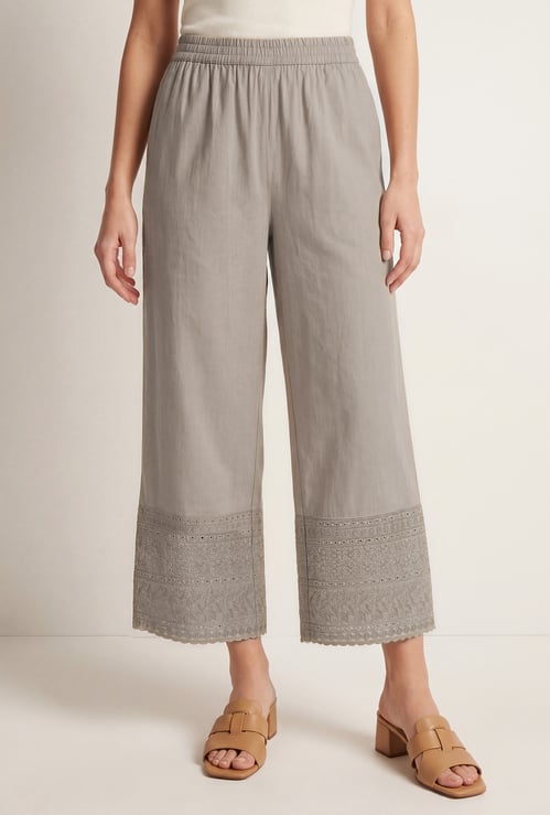 Women Embroidered Palazzos