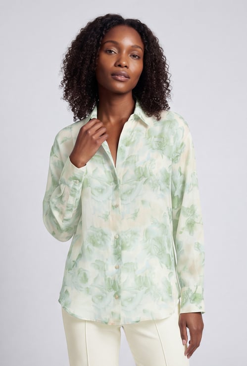 Women Floral Print Shirt