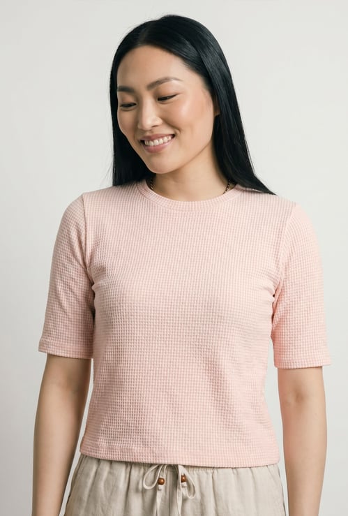 Women Ribbed T-shirt
