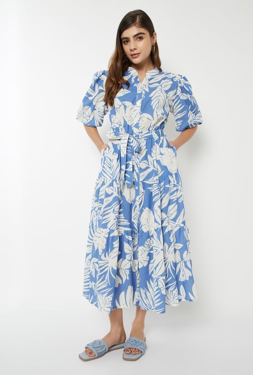 Women Printed Shirt Dress