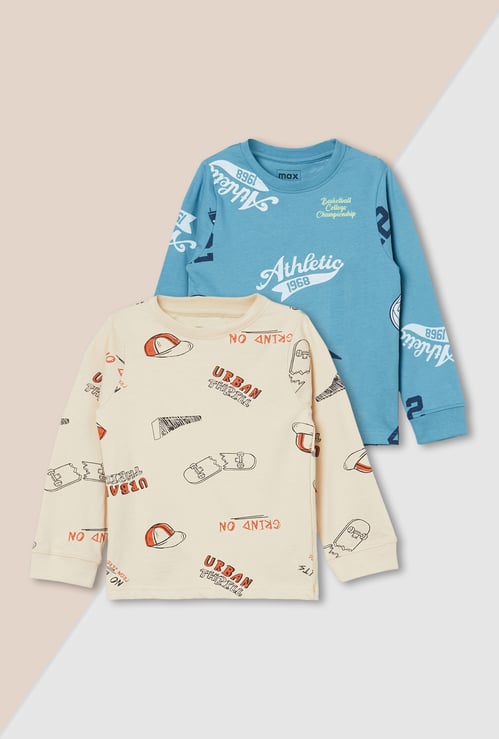 Boys Printed T-shirt - Pack of 2