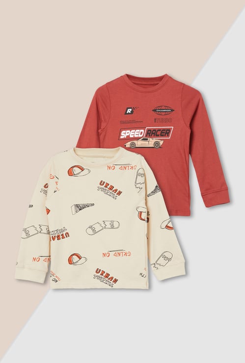Boys Printed T-shirt - Pack of 2