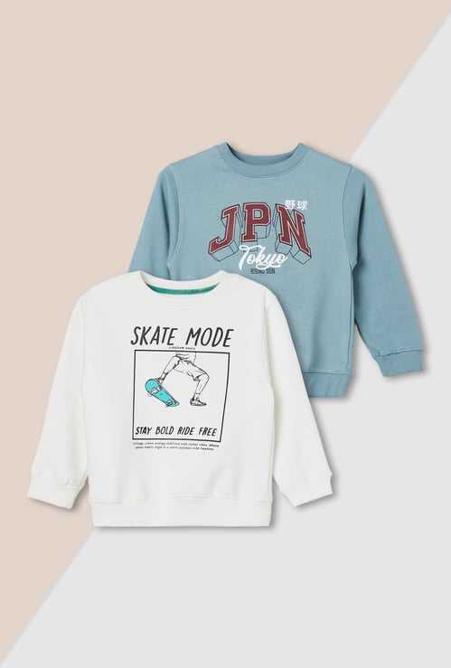 Boys Printed Sweatshirt - Pack of 2