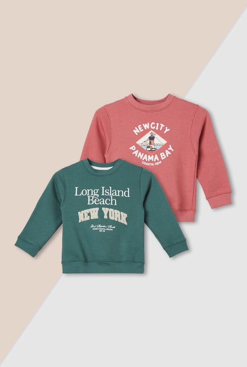 Boys Printed Sweatshirt - Pack of 2