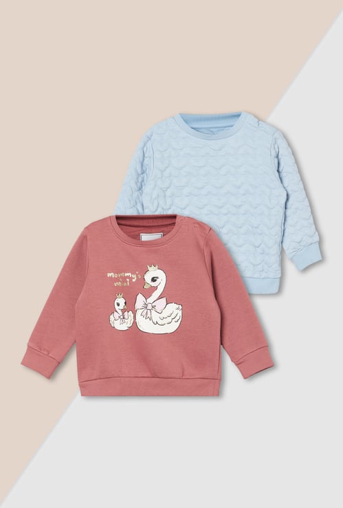 Girls Assorted Sweatshirt - Pack of 2