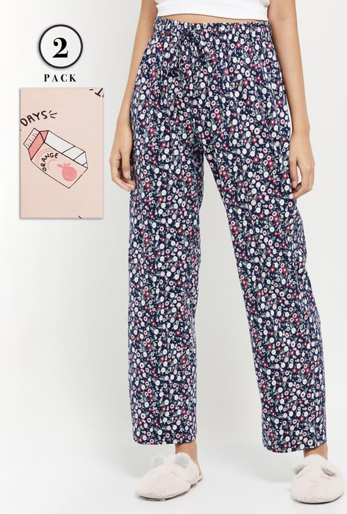 Women Printed Pyjamas - Pack of 2