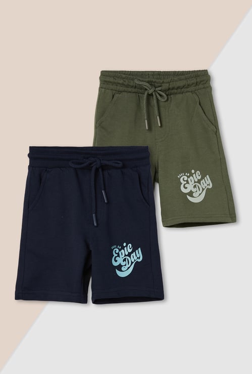 Boys Printed Shorts - Pack of 2