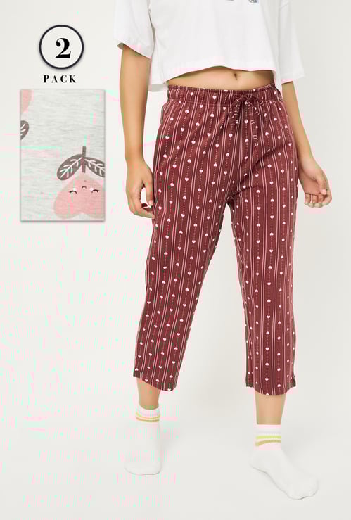 Women Printed Capris - Pack of 2