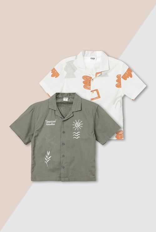 Boys Assorted Shirt - Pack of 2