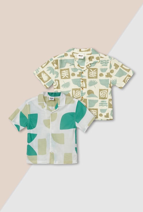 Boys Printed Resort Shirt - Pack of 2