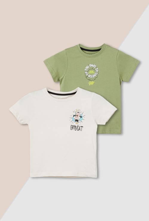 Boys Printed T-shirt - Pack of 2