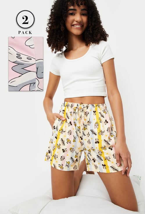 Women Character Print Shorts - Pack of 2