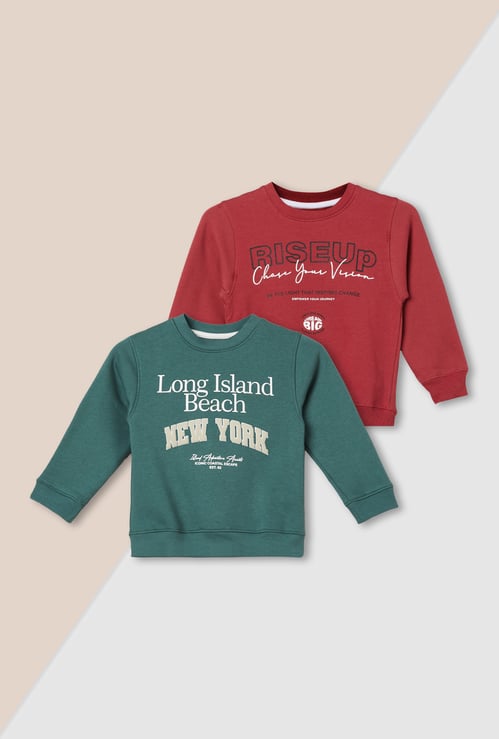 Boys Printed Sweatshirt - Pack of 2