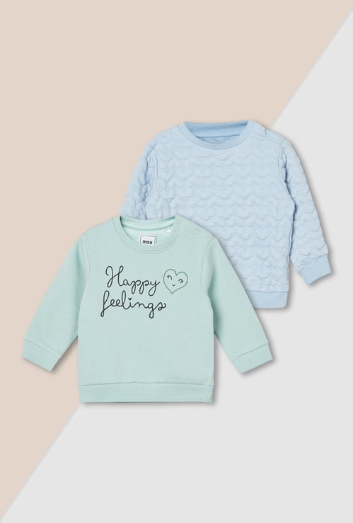 Girls Assorted Sweatshirt - Pack of 2