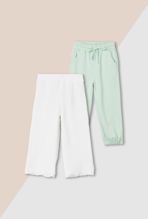 Girls Assorted Track Pants - Pack of 2