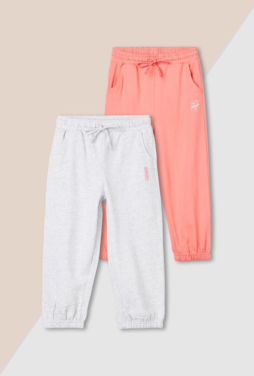 Girls Assorted Joggers - Pack of 2