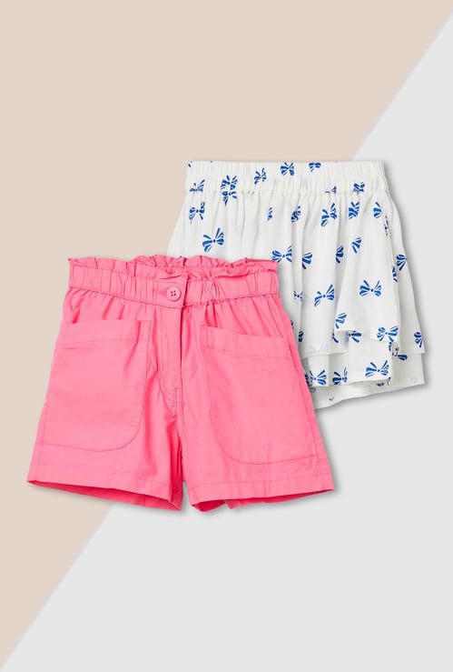 Girls Assorted Shorts - Pack of 2
