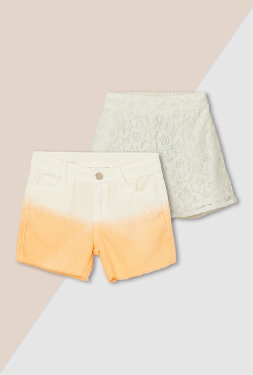 Girls Assorted Shorts - Pack of 2