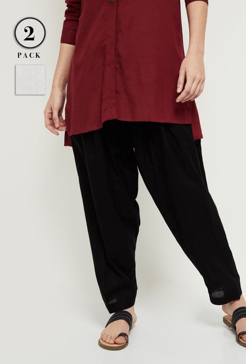 Women Solid Salwar - Pack of 2