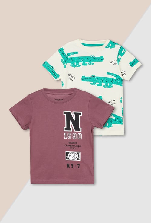 Boys Printed T-shirt - Pack of 2