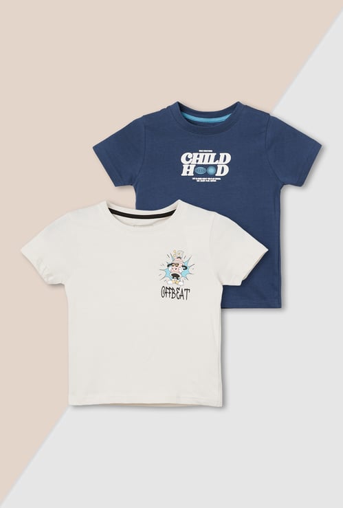 Boys Printed T-shirt - Pack of 2