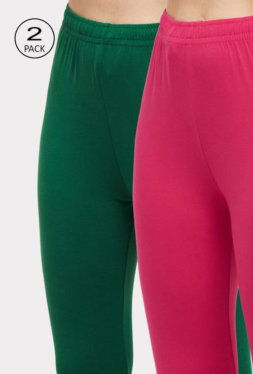 Women Solid Churidars - Pack of 2