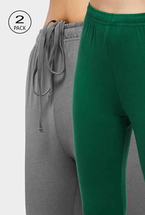 Women Solid Churidars - Pack of 2