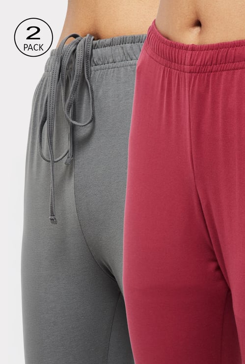 Women Solid Churidars - Pack of 2