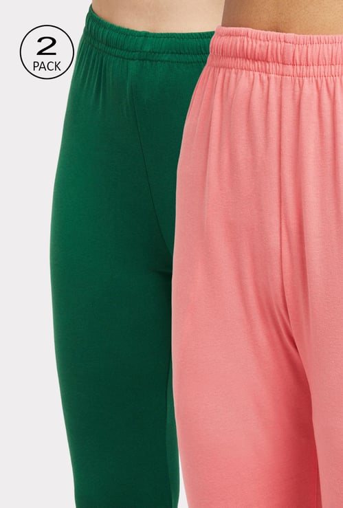 Women Solid Churidars - Pack of 2