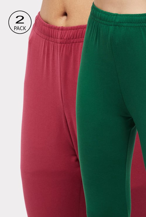 Women Solid Churidars - Pack of 2