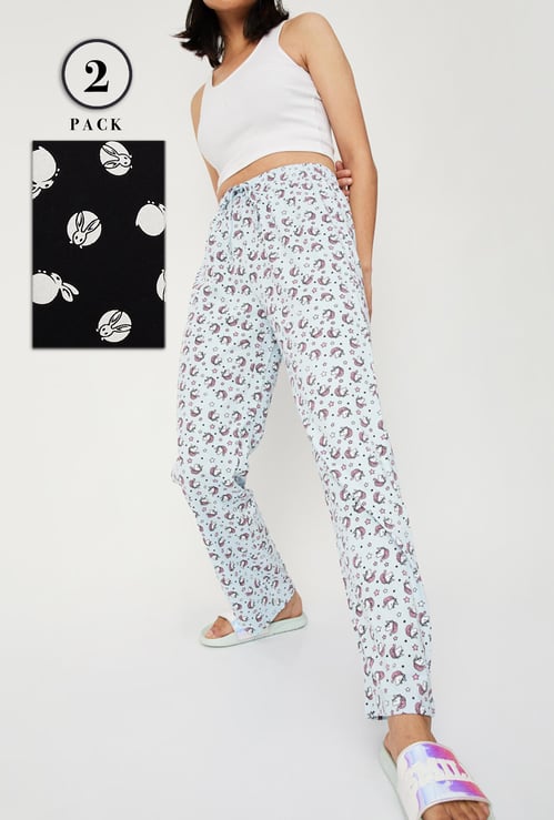 Women Printed Pyjamas - Pack of 2