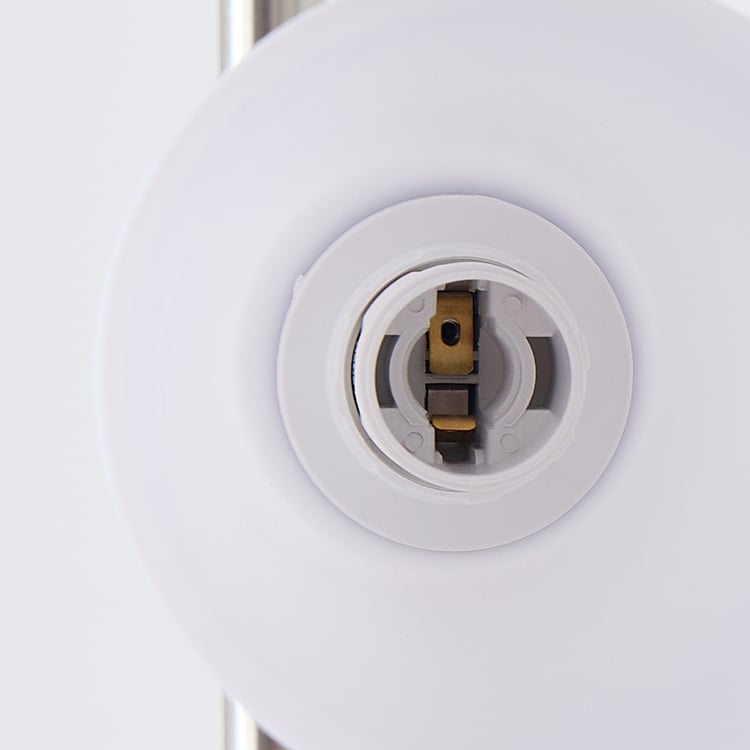 Jessica White Metal Contemporary Floor Lamp