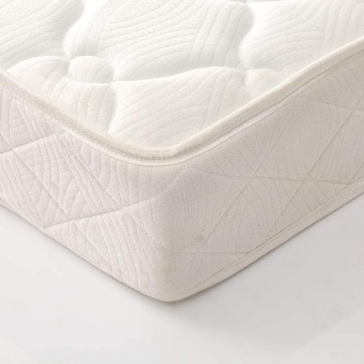 Restofit Ultima 6-Inches Orthopaedic Queen Mattress with Memory Foam, 150x195cm - White