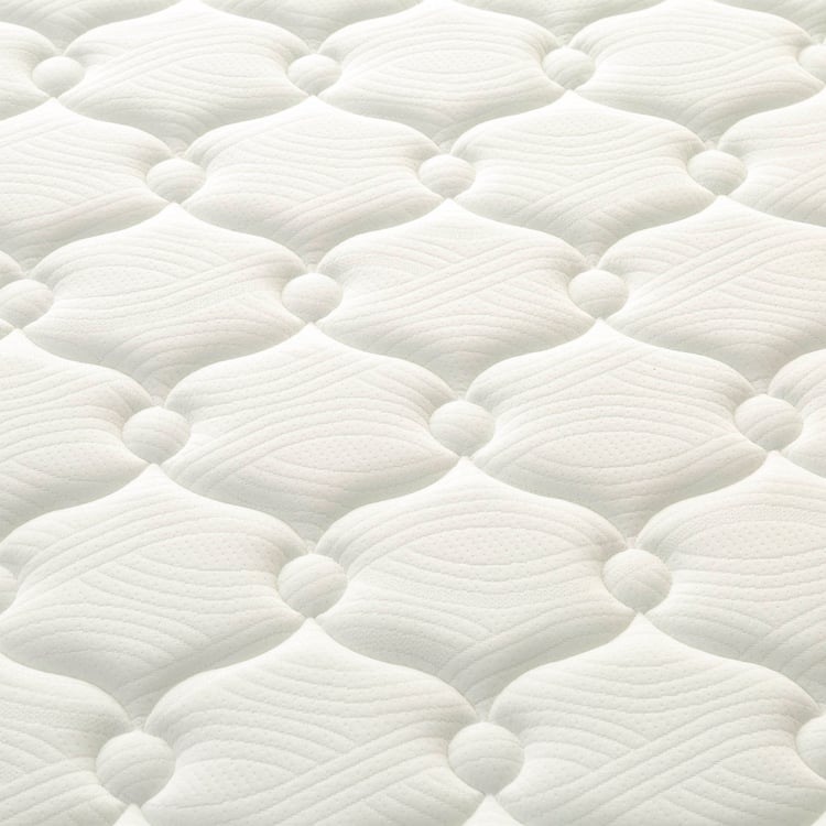 Restofit Ultima 6-Inches Orthopaedic Queen Mattress with Memory Foam, 150x195cm - White